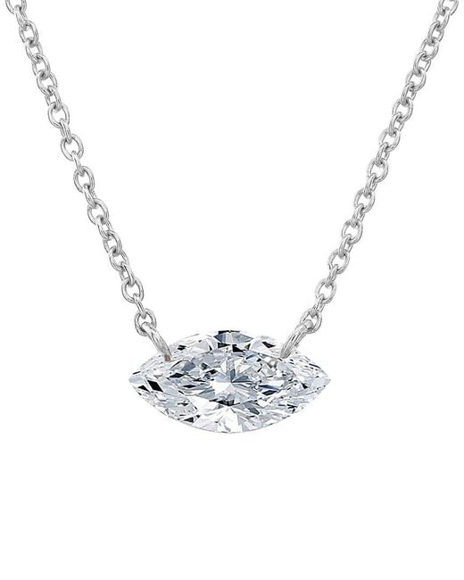Lab Grown Diamonds Metallic 14K 4.00 Ct. Tw. Lab-Grown Diamond Necklace