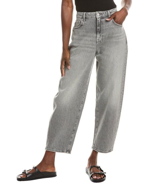 7 For All Mankind Gray Jayne Manhattan Tapered Jean