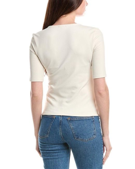 Rag & Bone White Jackie Top