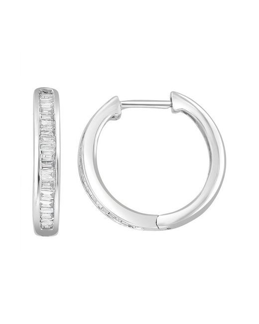 Effy Fine Jewelry White 14K 0.47 Ct. Tw. Diamond Earrings