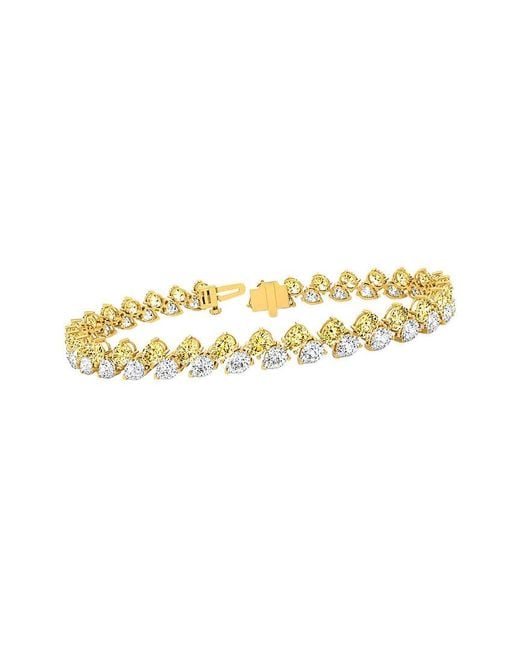Lab Grown Diamonds Metallic 14K 8.00 Ct. Tw. Lab-Grown Diamond Tennis Bracelet