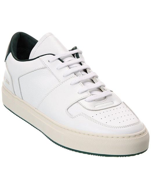 Common Projects White Decades Low Leather Sneaker for men