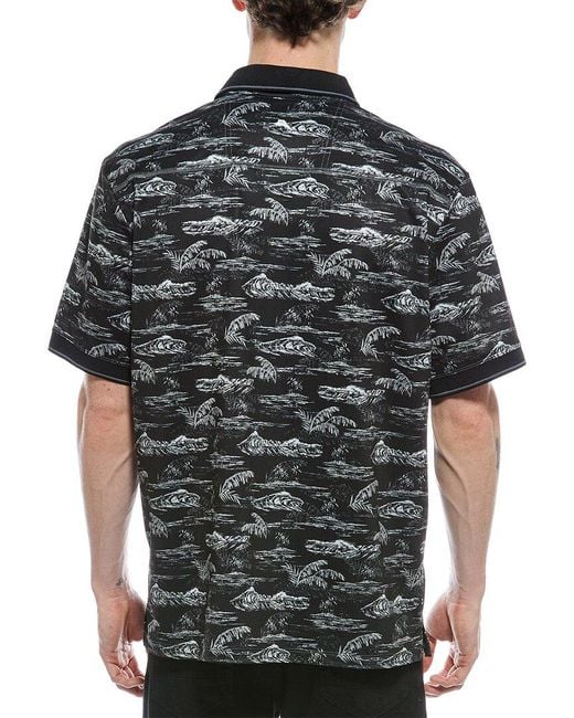 Tommy Bahama Black Sport Bay View Polo Shirt for men