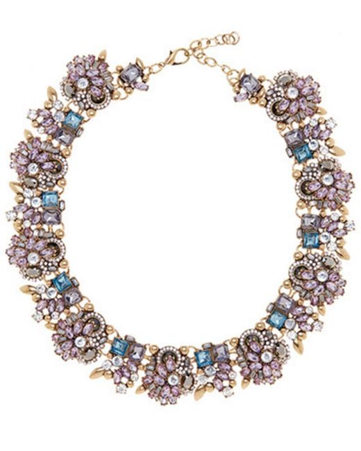 Eye Candy LA Metallic Purple Ivy Necklace