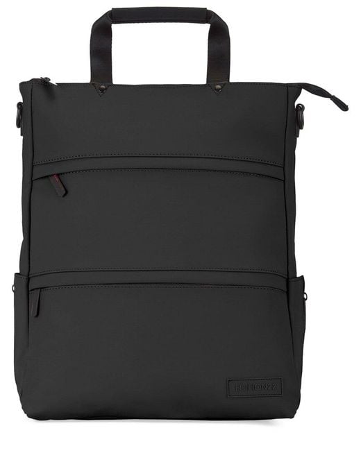 EDITION22 Black Core Convertible Tote To Backpack