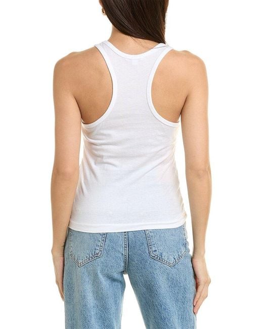 James Perse Blue Cut Away Racerback Tank