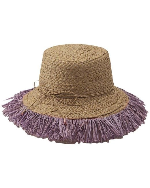Helen Kaminski Brown Sella Straw Hat
