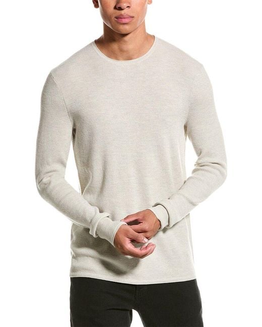 Rag Bone Marty Wool Blend Crewneck Sweater in Grey for Men Lyst UK