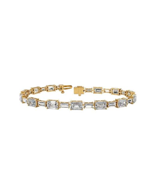 Lab Grown Diamonds White 14K 13.98 Ct. Tw. Lab-Grown Diamond Tennis Bracelet
