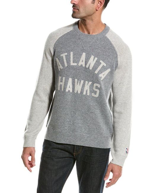 Todd Snyder Gray NBA Hawks Cashmere Sweater for men