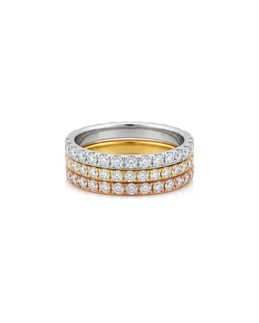 Liv Oliver White 18K Plated Cz Ring