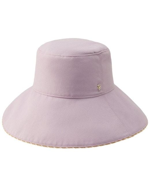 Helen Kaminski Purple Mossman Bucket Hat