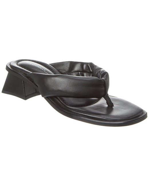 INTENTIONALLY ______ Gray Whitman Leather Sandal