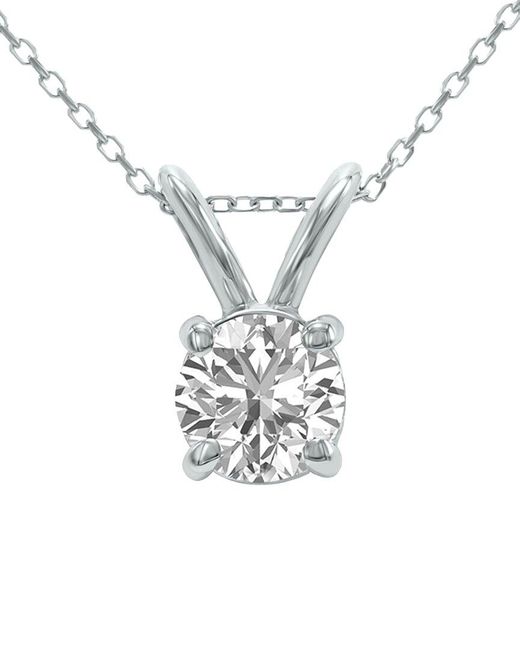 Lab Grown Diamonds White 14K 1.00 Ct. Tw. Lab Grown Diamond Necklace