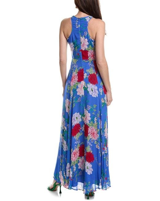 Yumi Kim Blue Silk Maxi Dress