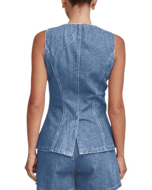 Tedora Blue 2Pc Vest & Short Set