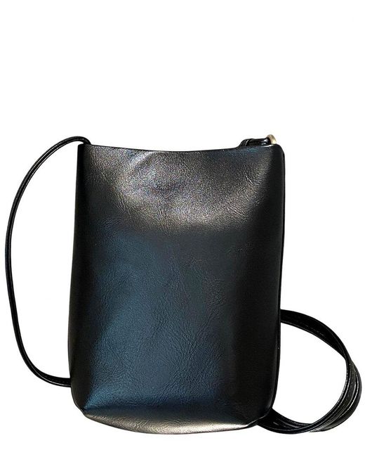 BELLA DESERT Black Leather Shoulder Bag
