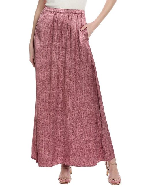 Splendid Purple Ellen Crinkle Maxi Skirt