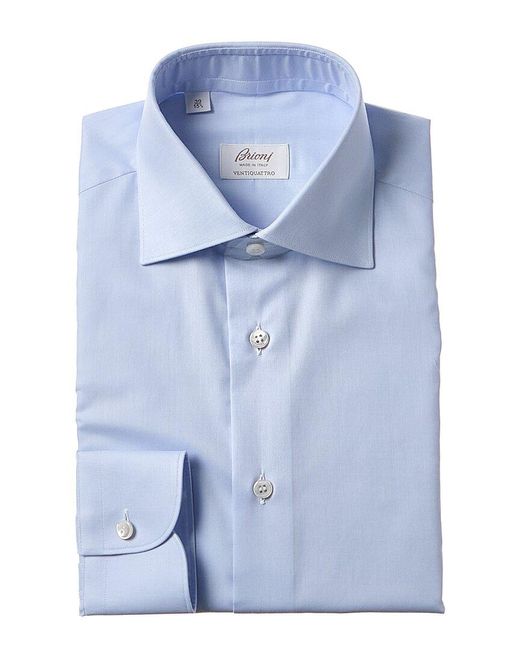 Brioni Blue Dress Shirt for men