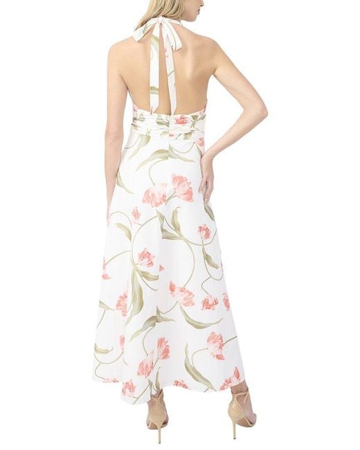 Ted Baker White Serafina Cross Neck Halter Dress