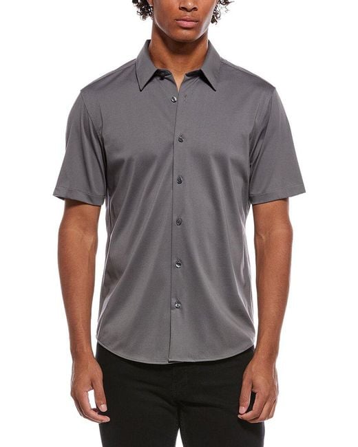Theory Gray Irving Shirt for men
