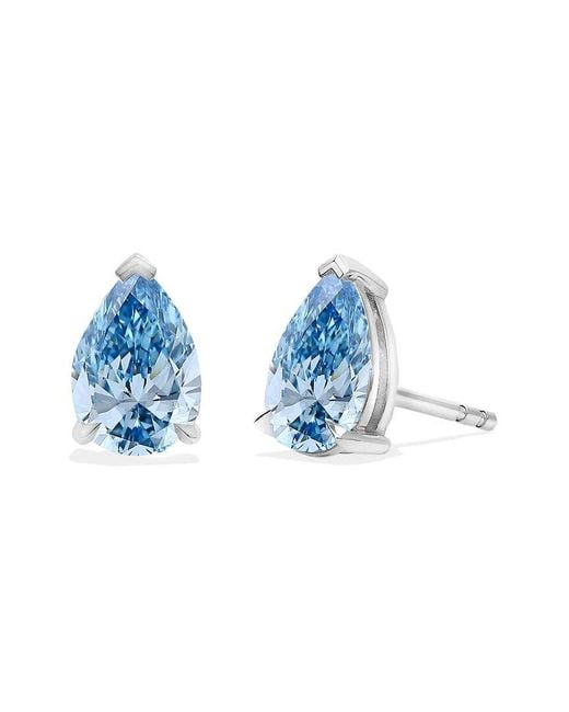 Amairah Blue 14K 2.00 Ct. Tw. Lab-Grown Diamond Stud Earrings