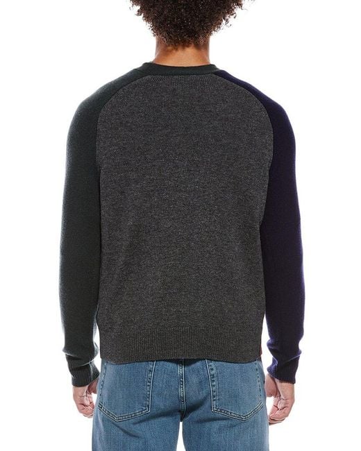 J.McLaughlin Blue Pennant Cardigan Sweater for men