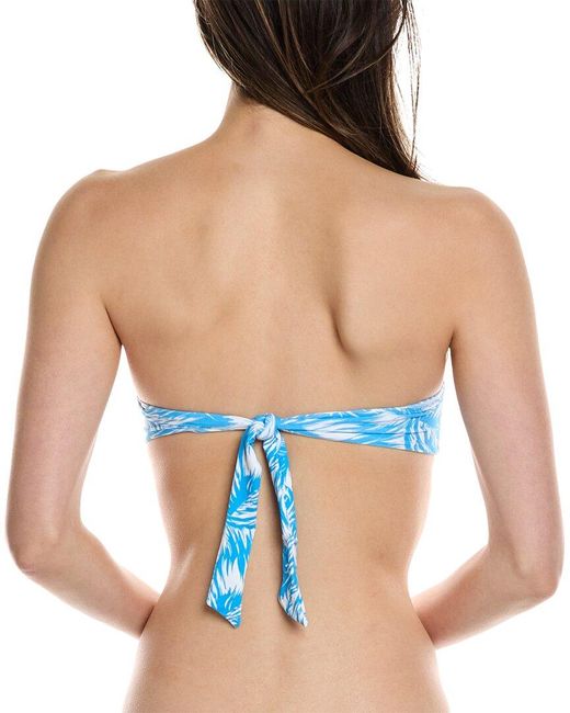 Melissa Odabash Blue Lyon Bikini Top