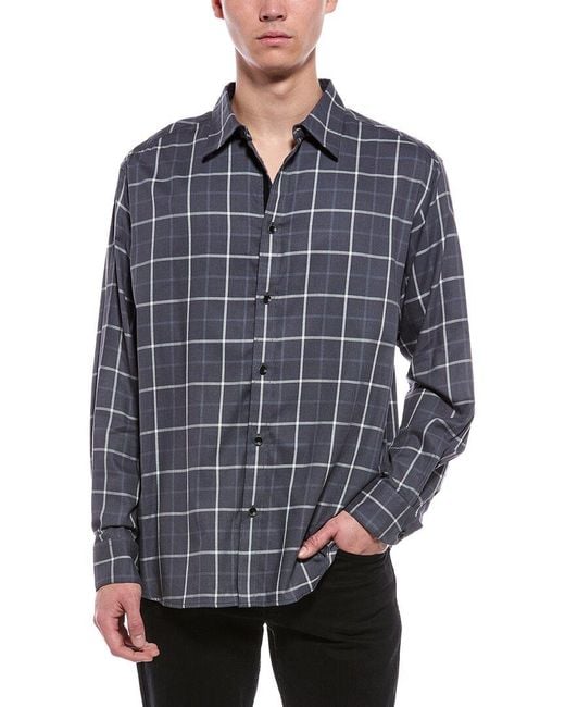 Rag & Bone Blue Butler Patch Shirt for men