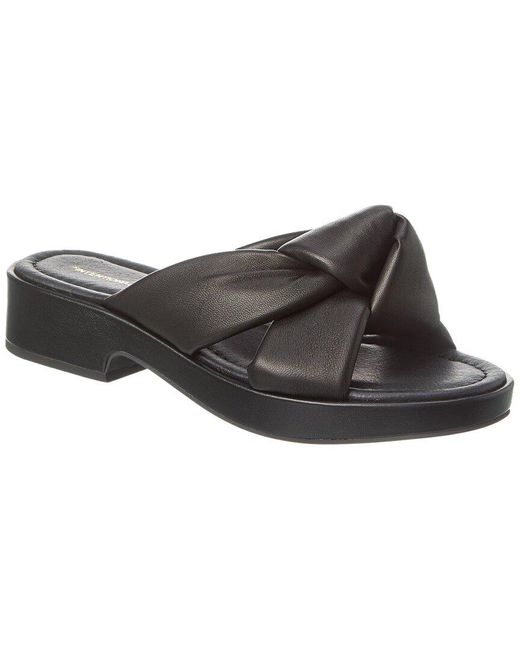 INTENTIONALLY ______ Black Romi Leather Sandal