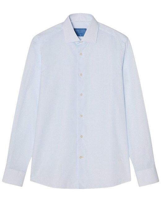Robert Talbott White Reynolds Micro Print Shirt for men