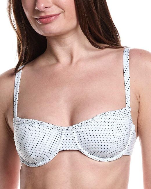 Onia White Marilyn Bikini Top