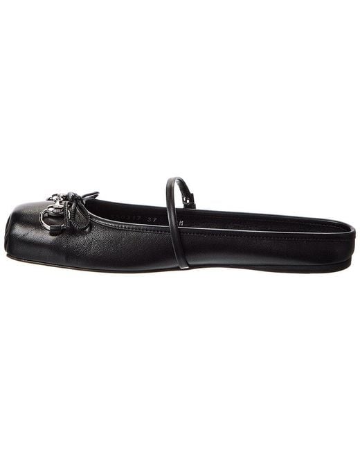 Gucci Black Horsebit Leather Mule