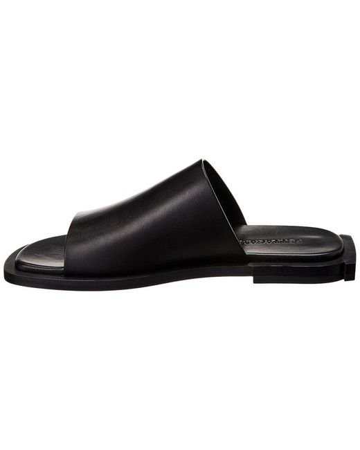 Ferragamo Black Damien Leather Sandal for men