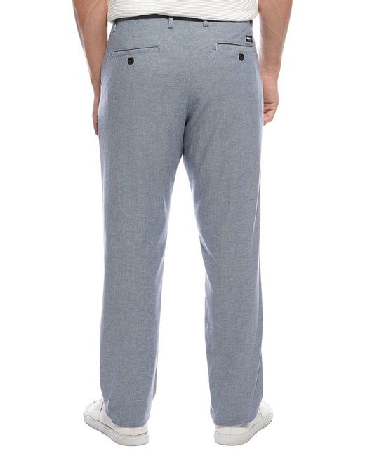 Scotch & Soda Blue Flat Front Pant for men