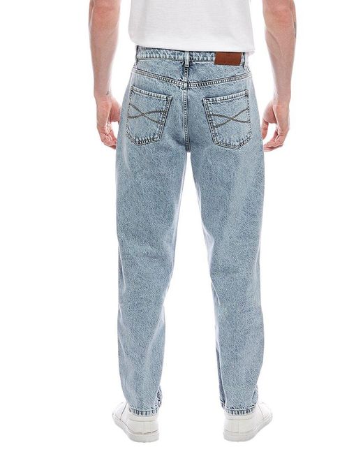Brunello Cucinelli Blue Stone Wash Traditional Fit Jean for men