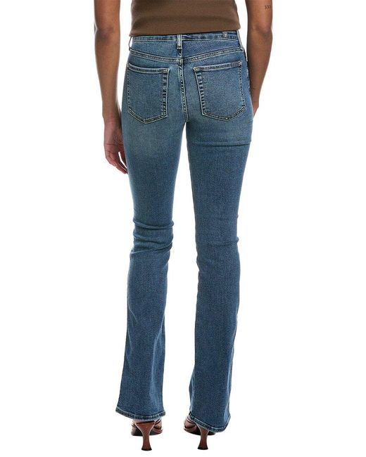 7 For All Mankind Blue Kimmie Felicity Form Fitted Bootcut Jean