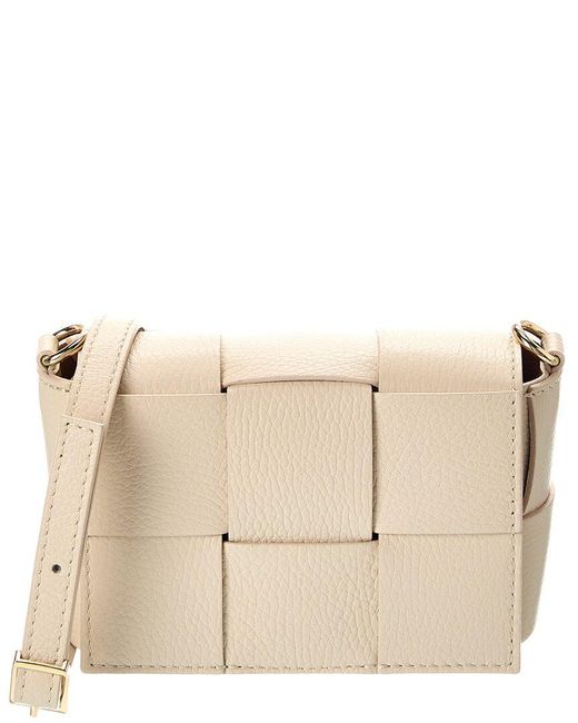 Isabella Rossetti Natural Leah Hand-Woven Leather Crossbody
