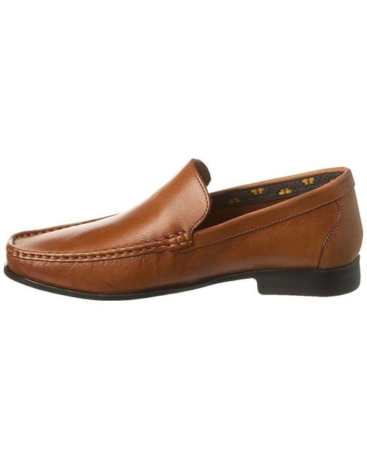 Donald J Pliner Brown Antique Leather Loafer for men