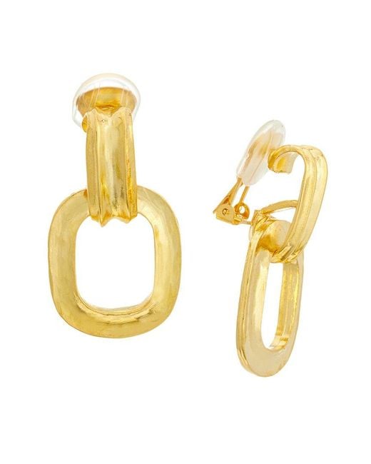 Kenneth Jay Lane Metallic Solo Earrings