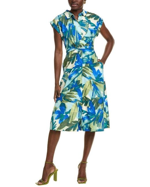 Maggy London Blue Midi Dress
