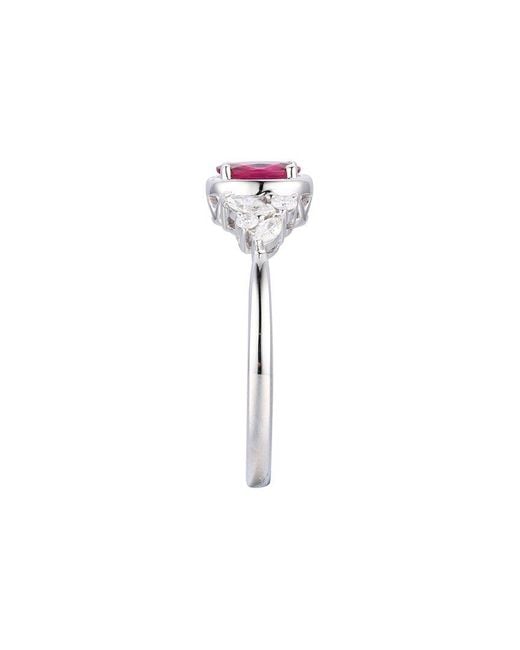 Gregg Ruth Pink 14K 0.66 Ct. Tw. Diamond & Ruby Ring