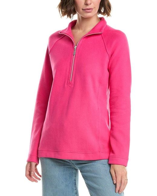 Tommy Bahama Pink New Aruba Half Zip Pullover