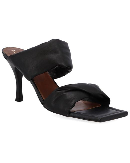 Alohas Black Twist Leather Sandal