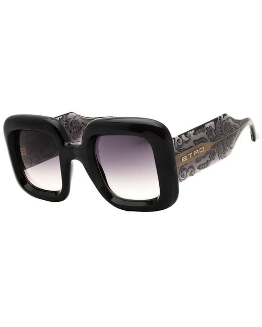 Etro Black 48Mm Sunglasses