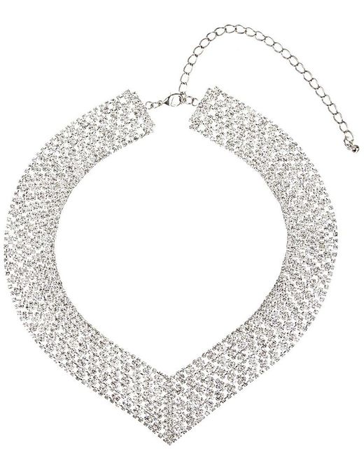 Saachi Metallic Crystal Necklace