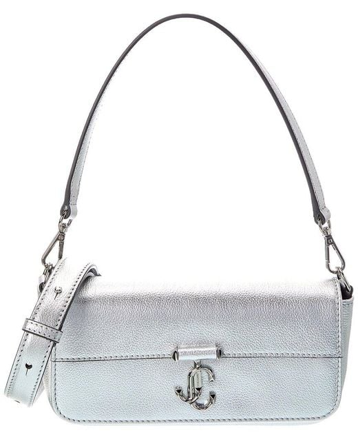 Jimmy Choo Metallic Aimeey Leather Crossbody