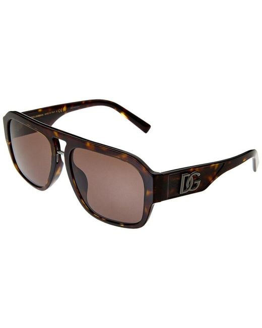 Dolce & Gabbana Brown 58mm Sunglasses for men