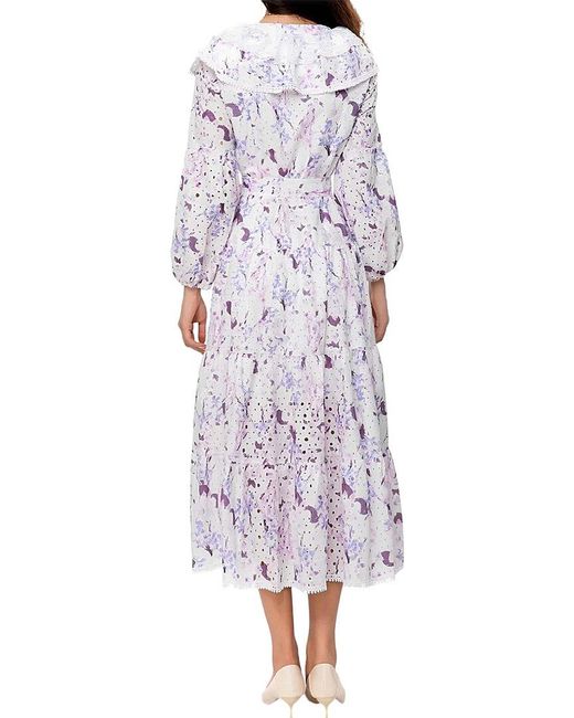 Lanelle Purple Midi Dress