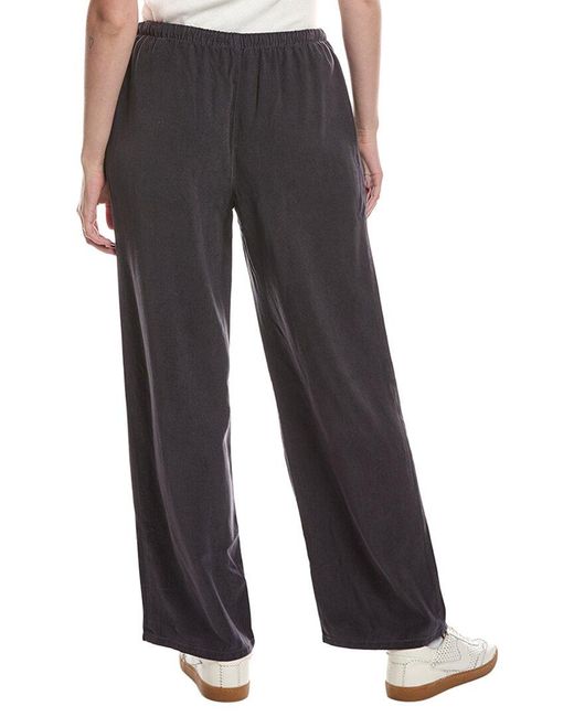 Bella Dahl Gray Kylie Wide Leg Drawstring Pant